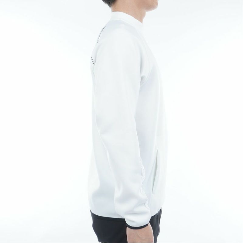 [アドミラル ゴルフ]メンズ ダンボール ハーフジップスウェット　ホワイト