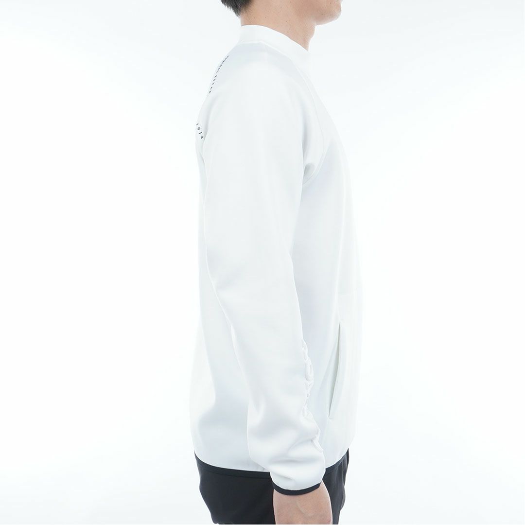 [アドミラル ゴルフ]メンズ ダンボール ハーフジップスウェット　ホワイト