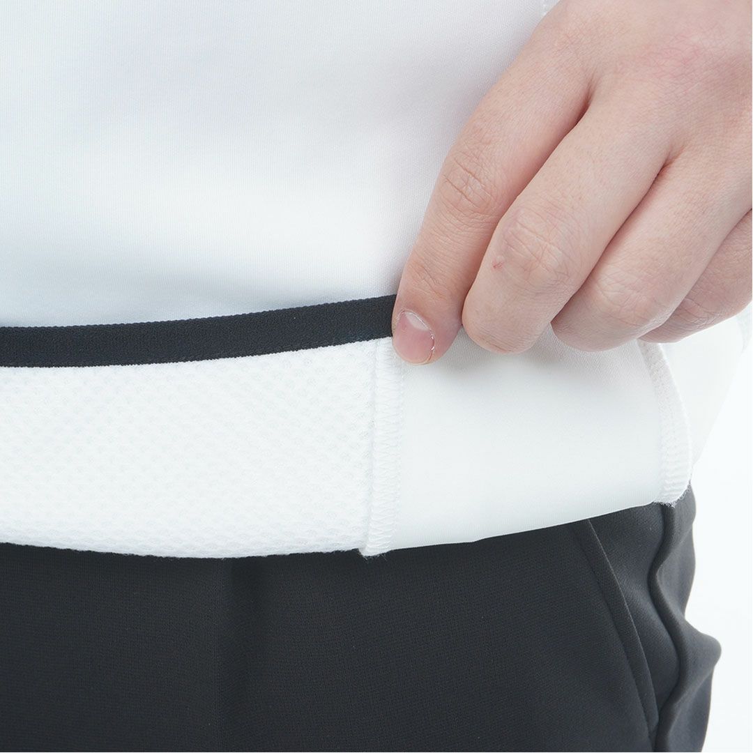 [アドミラル ゴルフ]メンズ ダンボール ハーフジップスウェット　ホワイト