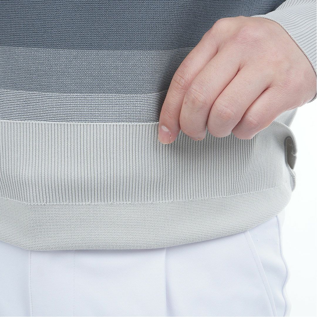 アドミラル ゴルフ Admiral GOLF メンズ メンズ グラデーションボーダー クルーネックセーター ADMA556 詳細8