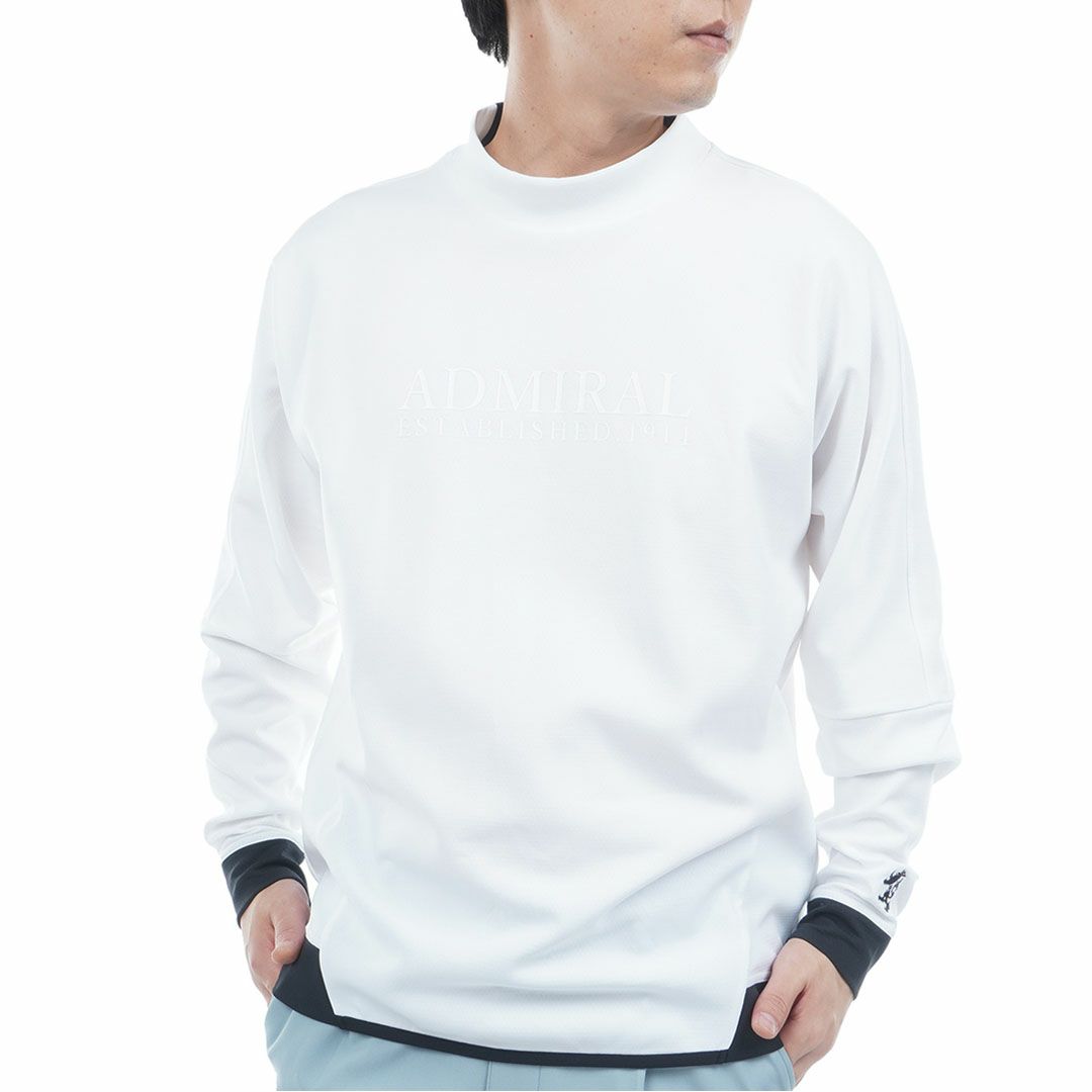アドミラル ゴルフ Admiral GOLF メンズ メンズ カラタッチ 長袖モックネックシャツ ADMA557 詳細1