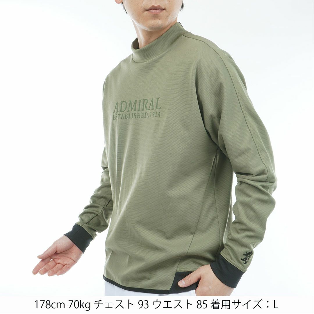 アドミラル ゴルフ Admiral GOLF メンズ メンズ カラタッチ 長袖モックネックシャツ ADMA557 詳細18