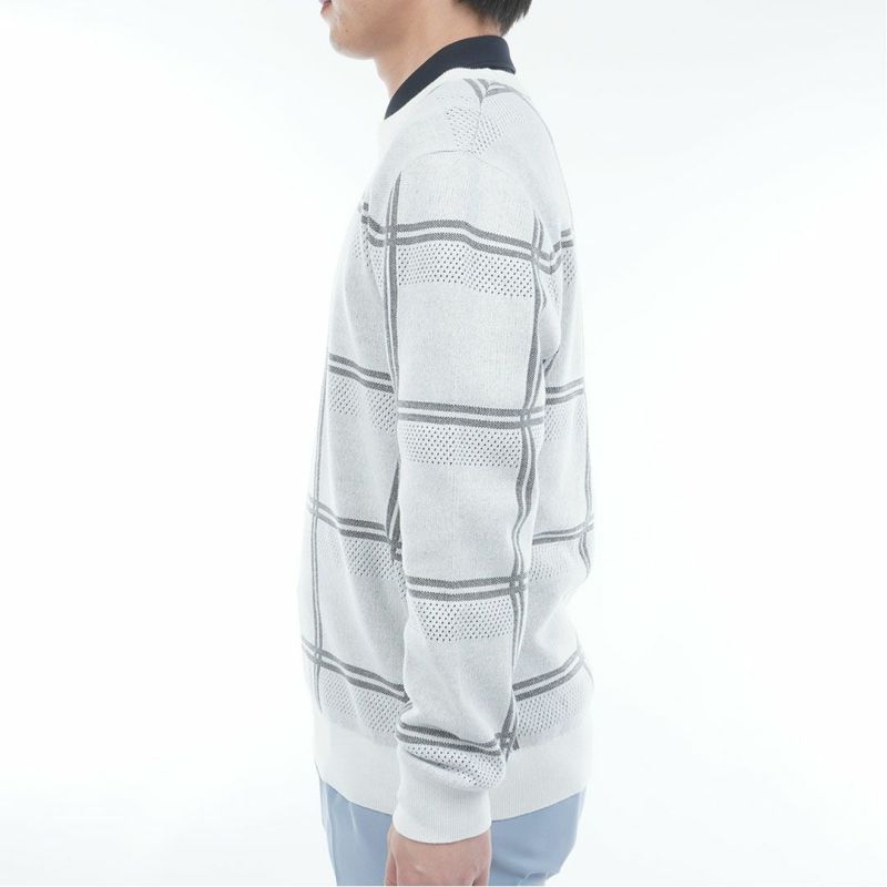 アドミラル ゴルフ Admiral GOLF メンズ メンズ ウィンドウペン クルーネックセーター ADMA558 詳細3