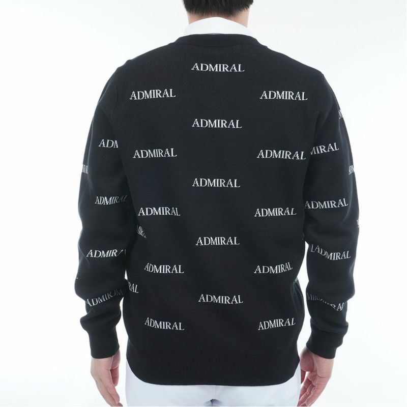 アドミラル ゴルフ Admiral GOLF メンズ メンズ ロゴモノグラム 浅Vネックセーター ADMA559 詳細7
