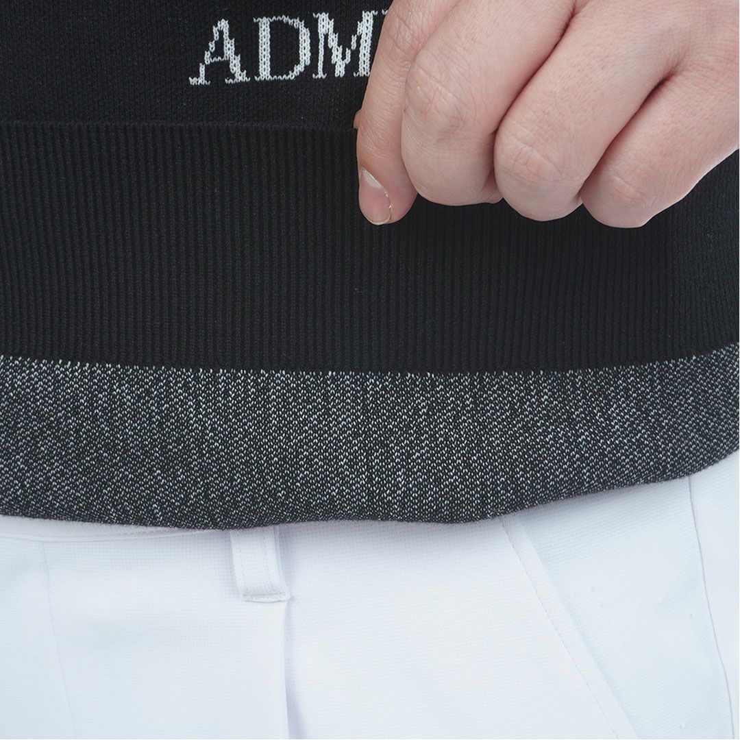 アドミラル ゴルフ Admiral GOLF メンズ メンズ ロゴモノグラム 浅Vネックセーター ADMA559 詳細11