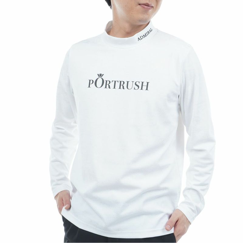 アドミラル ゴルフ Admiral GOLF メンズ メンズ ゴルフジャガード L/Sモックネックシャツ ADMA560 詳細1