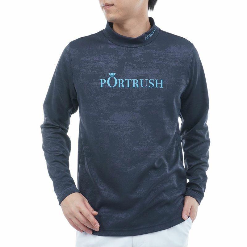 アドミラル ゴルフ Admiral GOLF メンズ メンズ ゴルフジャガード L/Sモックネックシャツ ADMA560 詳細7