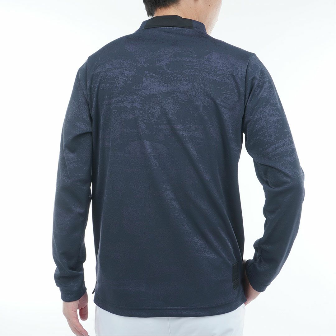 アドミラル ゴルフ Admiral GOLF メンズ メンズ ゴルフジャガード L/Sモックネックシャツ ADMA560 詳細9