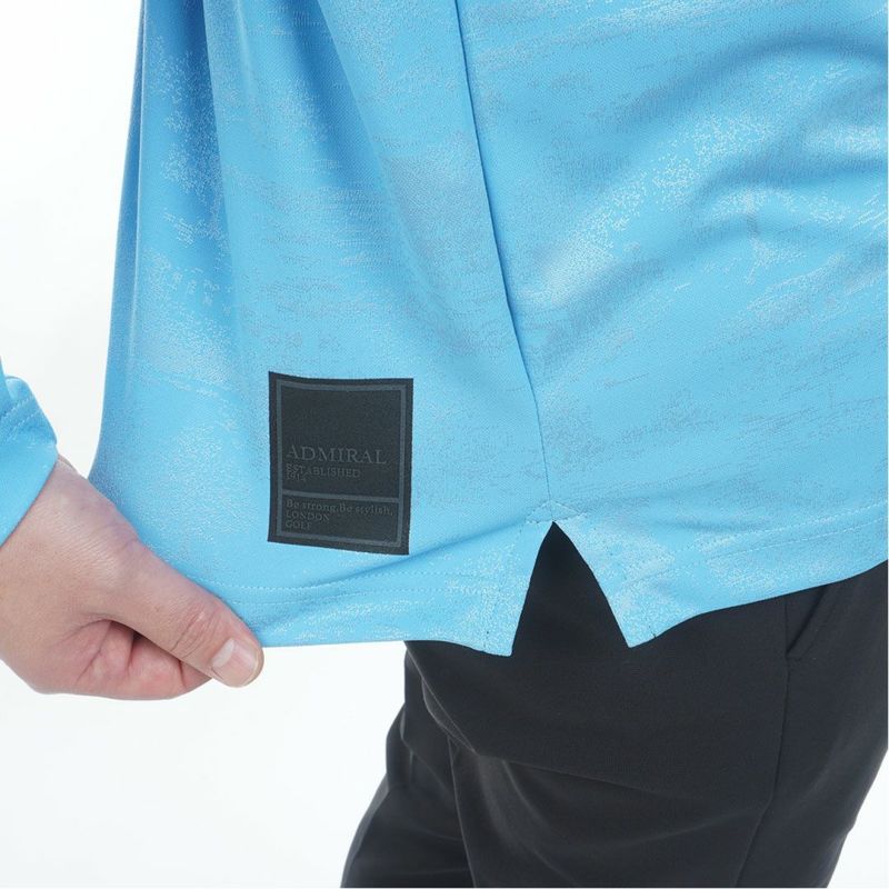 アドミラル ゴルフ Admiral GOLF メンズ メンズ ゴルフジャガード L/Sモックネックシャツ ADMA560 詳細15