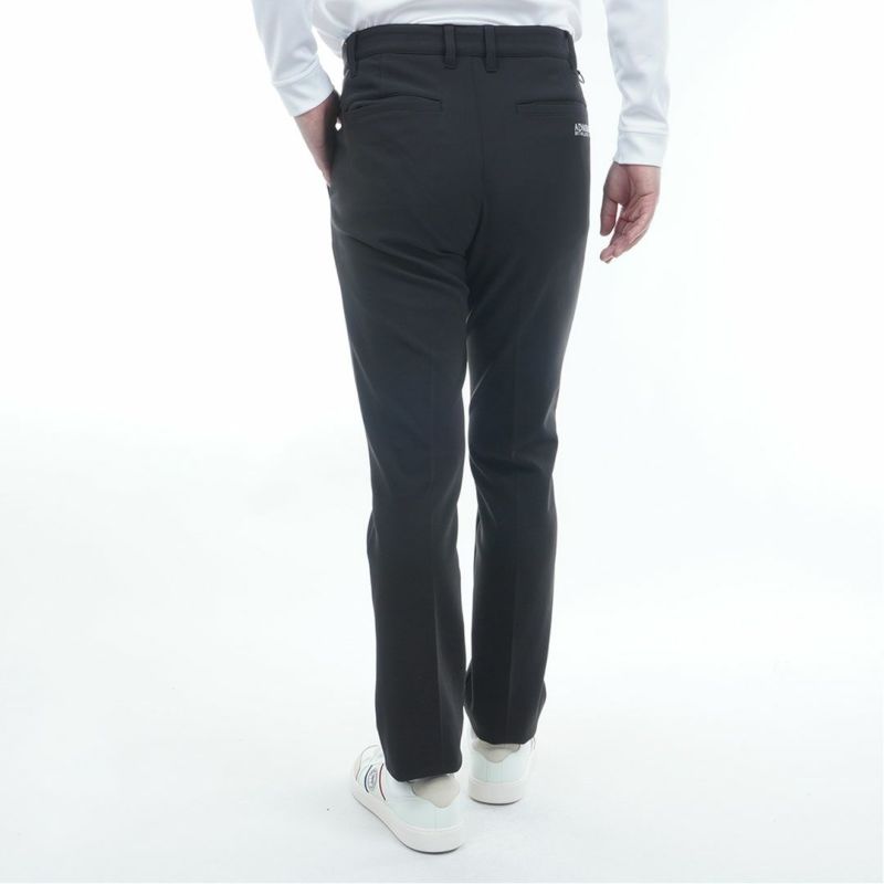 [アドミラル ゴルフ]メンズ ワンタック ストレートパンツ　ブラック