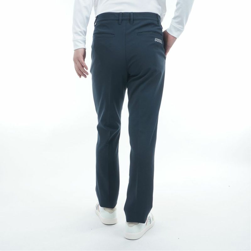 [アドミラル ゴルフ]メンズ ワンタック ストレートパンツ　ネイビー