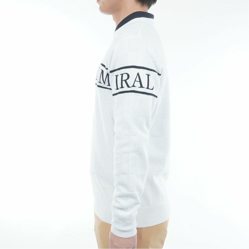 アドミラル ゴルフ Admiral GOLF メンズ メンズ ビッグロゴ クルーネックセーター ADMA563 詳細3