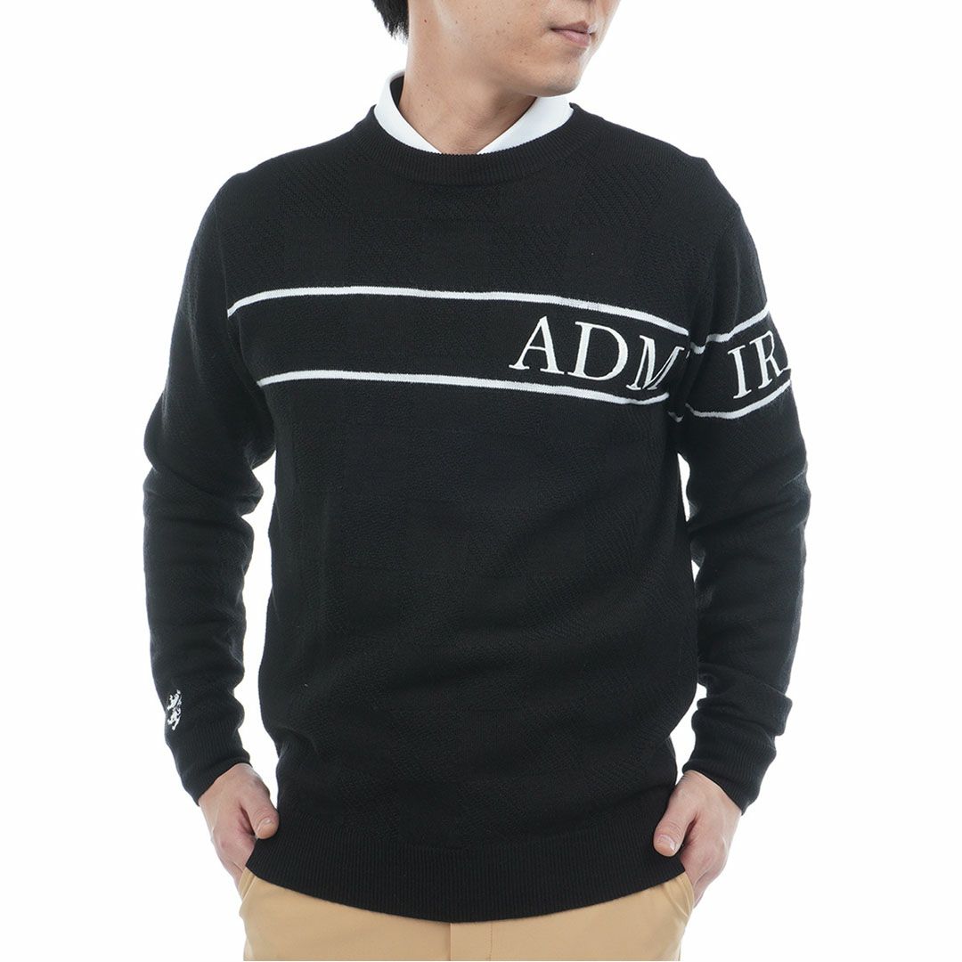 アドミラル ゴルフ Admiral GOLF メンズ メンズ ビッグロゴ クルーネックセーター ADMA563 詳細10