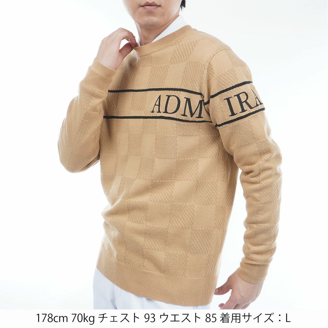 アドミラル ゴルフ Admiral GOLF メンズ メンズ ビッグロゴ クルーネックセーター ADMA563 詳細14