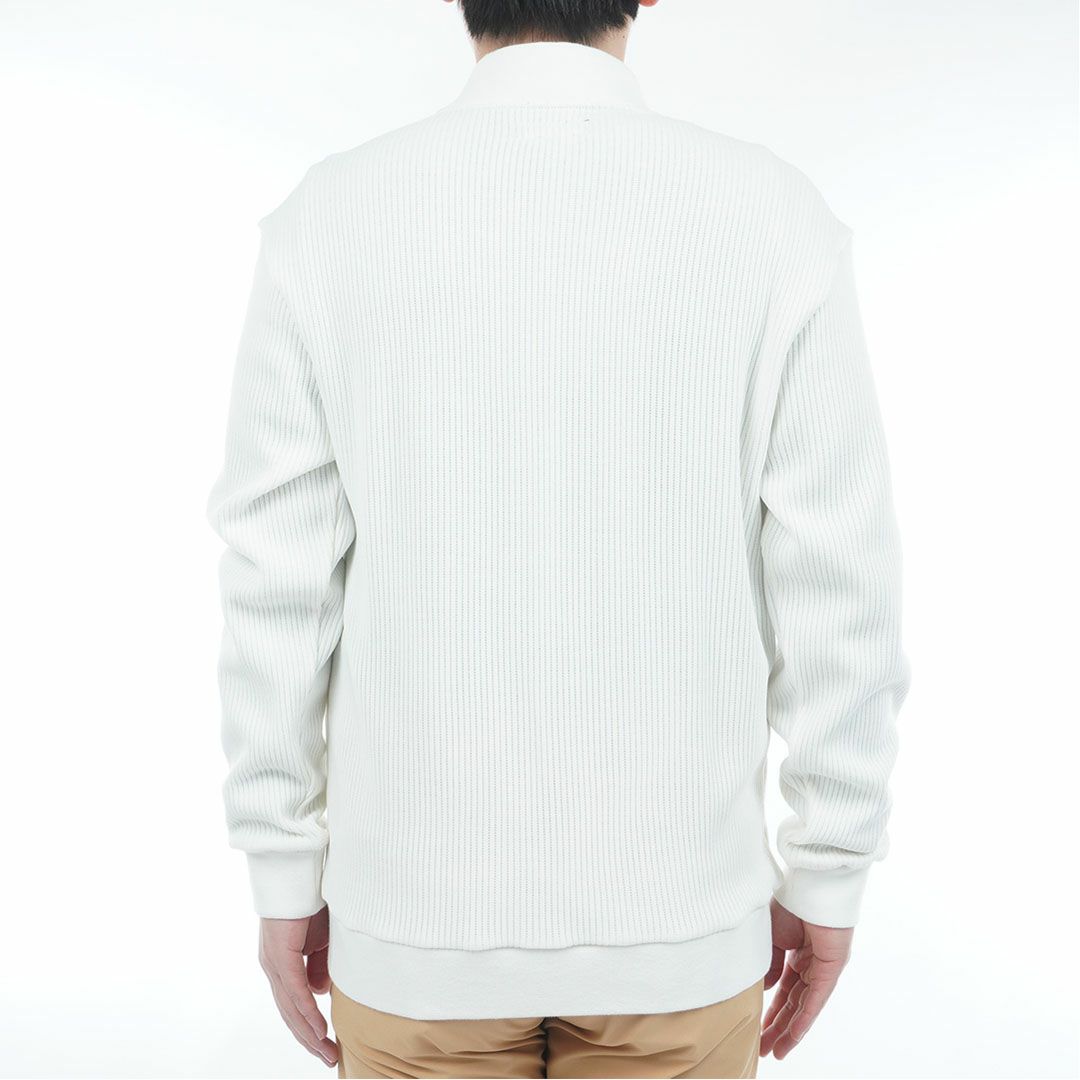 [アドミラル ゴルフ]メンズ ニットライク トラックジャケット　ホワイト