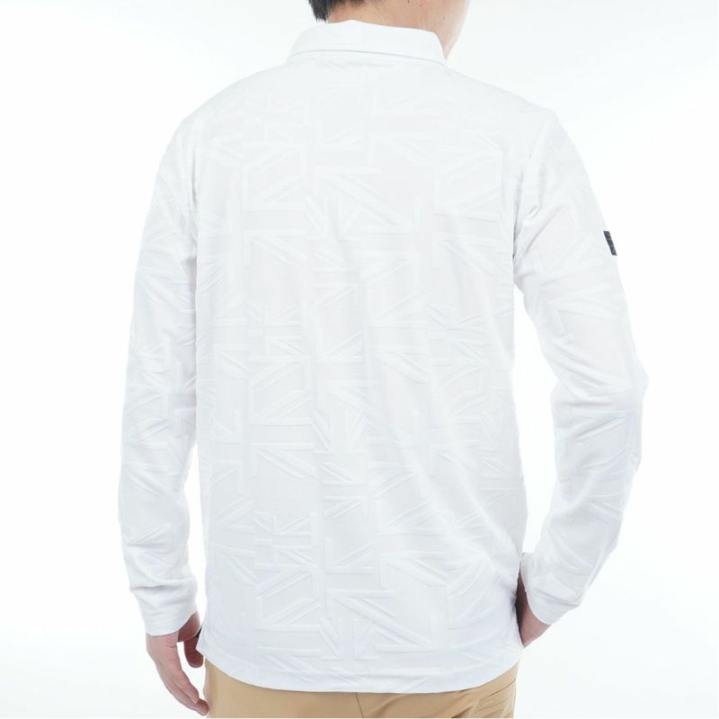 アドミラル ゴルフ Admiral GOLF メンズ メンズ UJジャガード ボタンダウン長袖シャツ ADMA566 詳細3