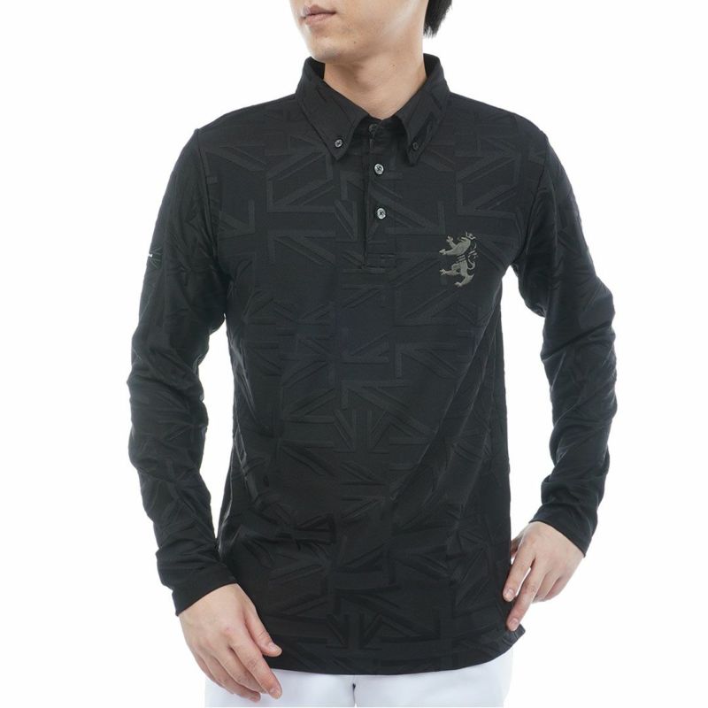 アドミラル ゴルフ Admiral GOLF メンズ メンズ UJジャガード ボタンダウン長袖シャツ ADMA566 詳細4