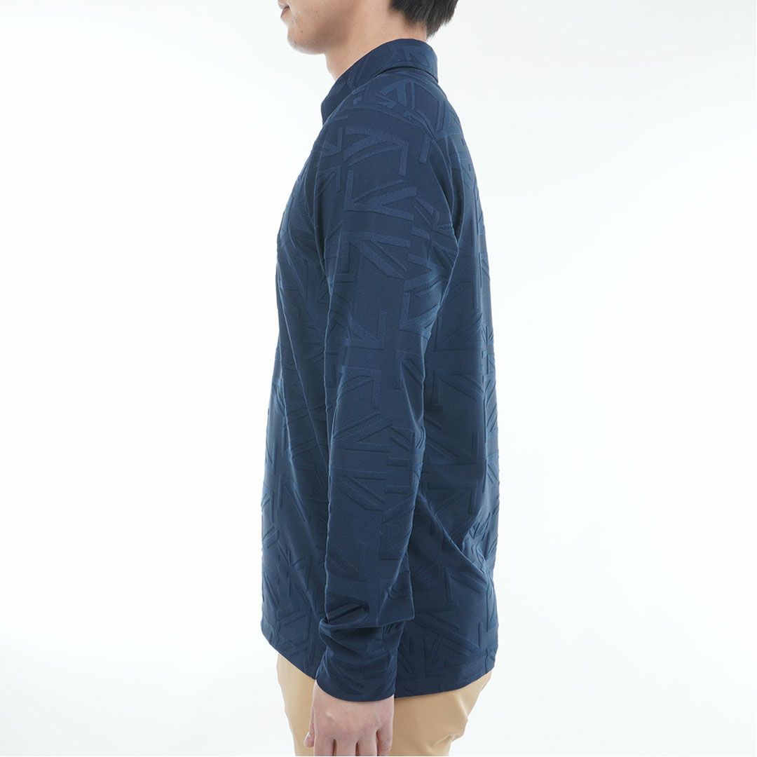 アドミラル ゴルフ Admiral GOLF メンズ メンズ UJジャガード ボタンダウン長袖シャツ ADMA566 詳細9