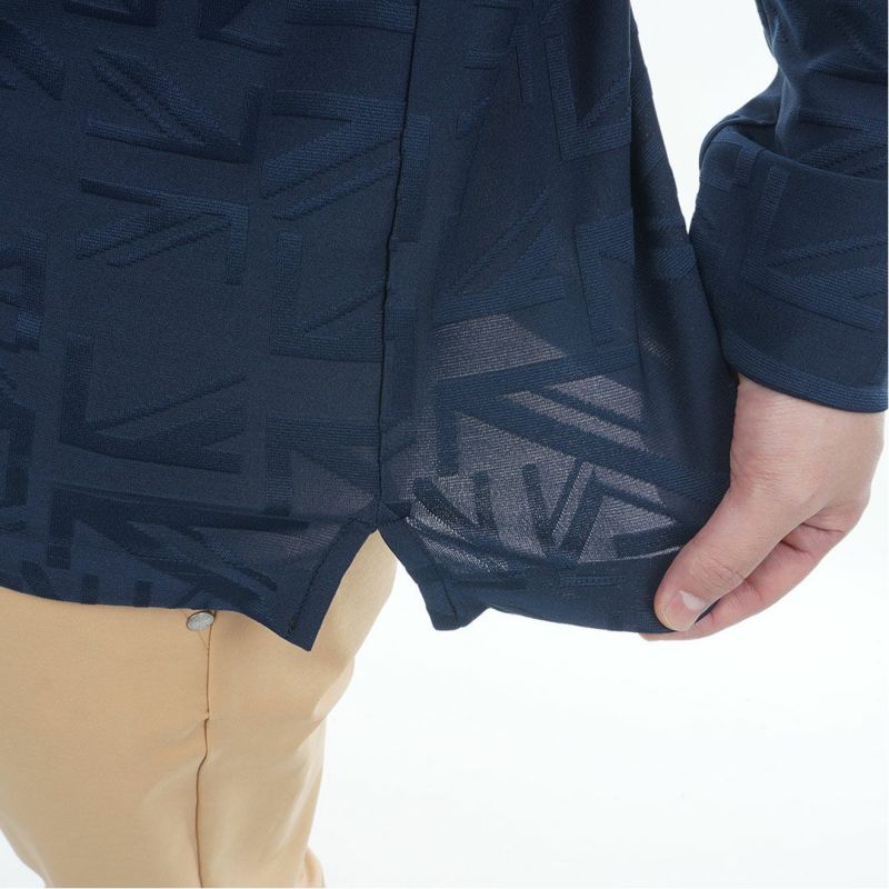 アドミラル ゴルフ Admiral GOLF メンズ メンズ UJジャガード ボタンダウン長袖シャツ ADMA566 詳細12