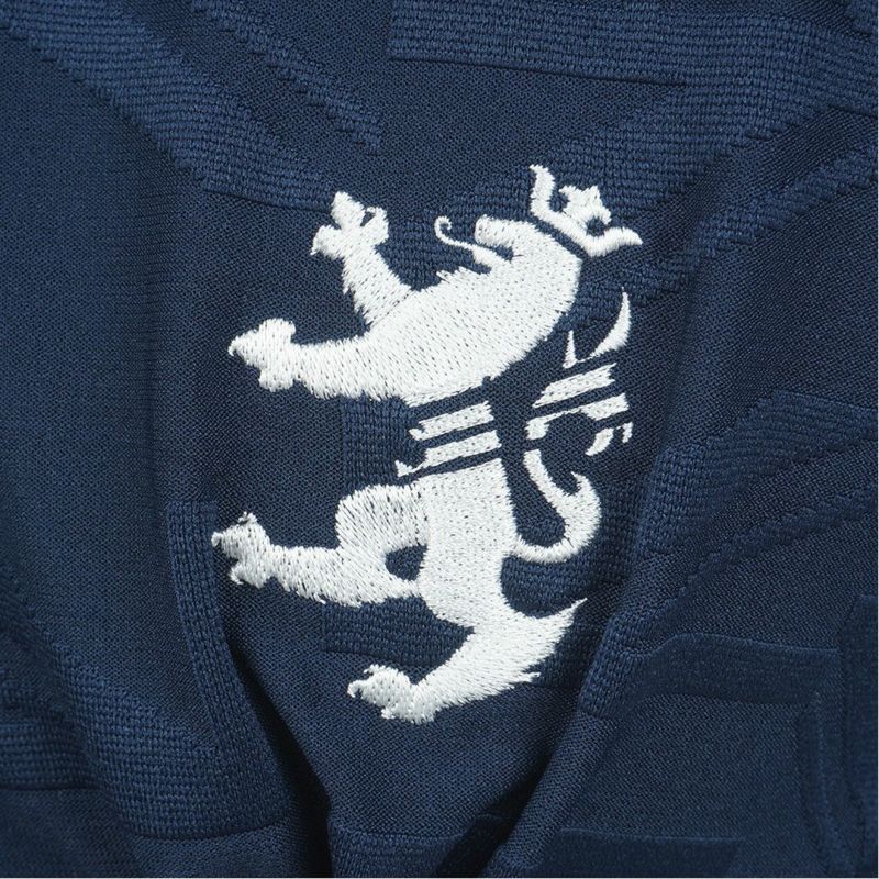 [アドミラル ゴルフ]メンズ UJジャガード ボタンダウン長袖シャツ　ネイビー