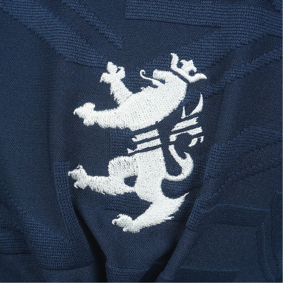 [アドミラル ゴルフ]メンズ UJジャガード ボタンダウン長袖シャツ　ネイビー