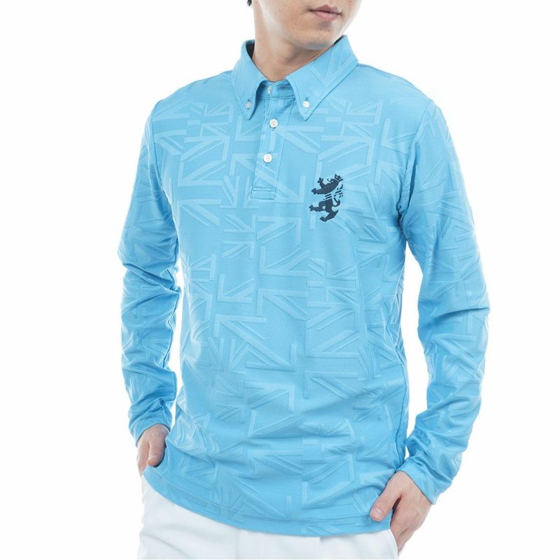 アドミラル ゴルフ Admiral GOLF メンズ メンズ UJジャガード ボタンダウン長袖シャツ ADMA566 詳細17