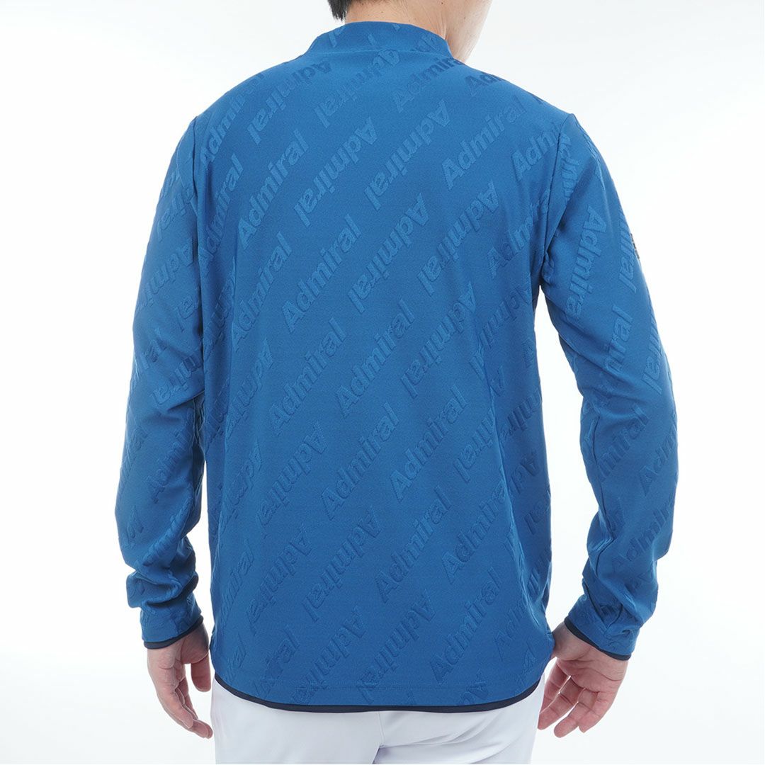アドミラル ゴルフ Admiral GOLF メンズ メンズ ロゴストレッチ ジャガードモックネックシャツ ADMA567 詳細15