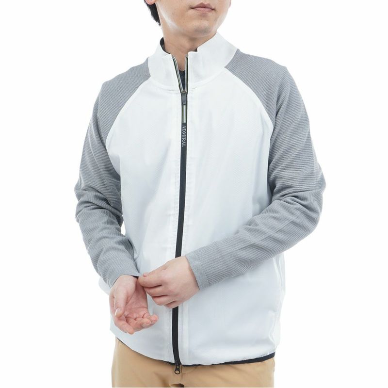 アメフト ゴルフ インディアナ州立大学 ジャケット ホワイト Mサイズ【新品】 アドミラル ゴルフ]メンズ ハイブリッド パフォーマンス