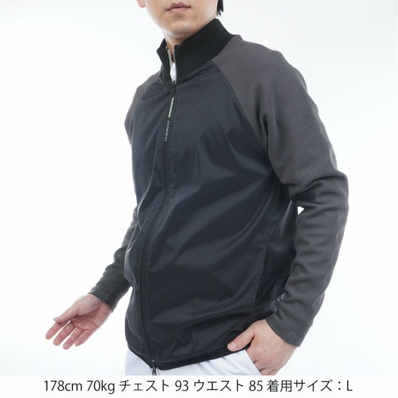 Admiral - 0331momo　ゴルフウェア　　Admiral  メンズジャケット Admiral ADMIRAL アドミラル 長袖ジャケット グレー系 L ゴルフ