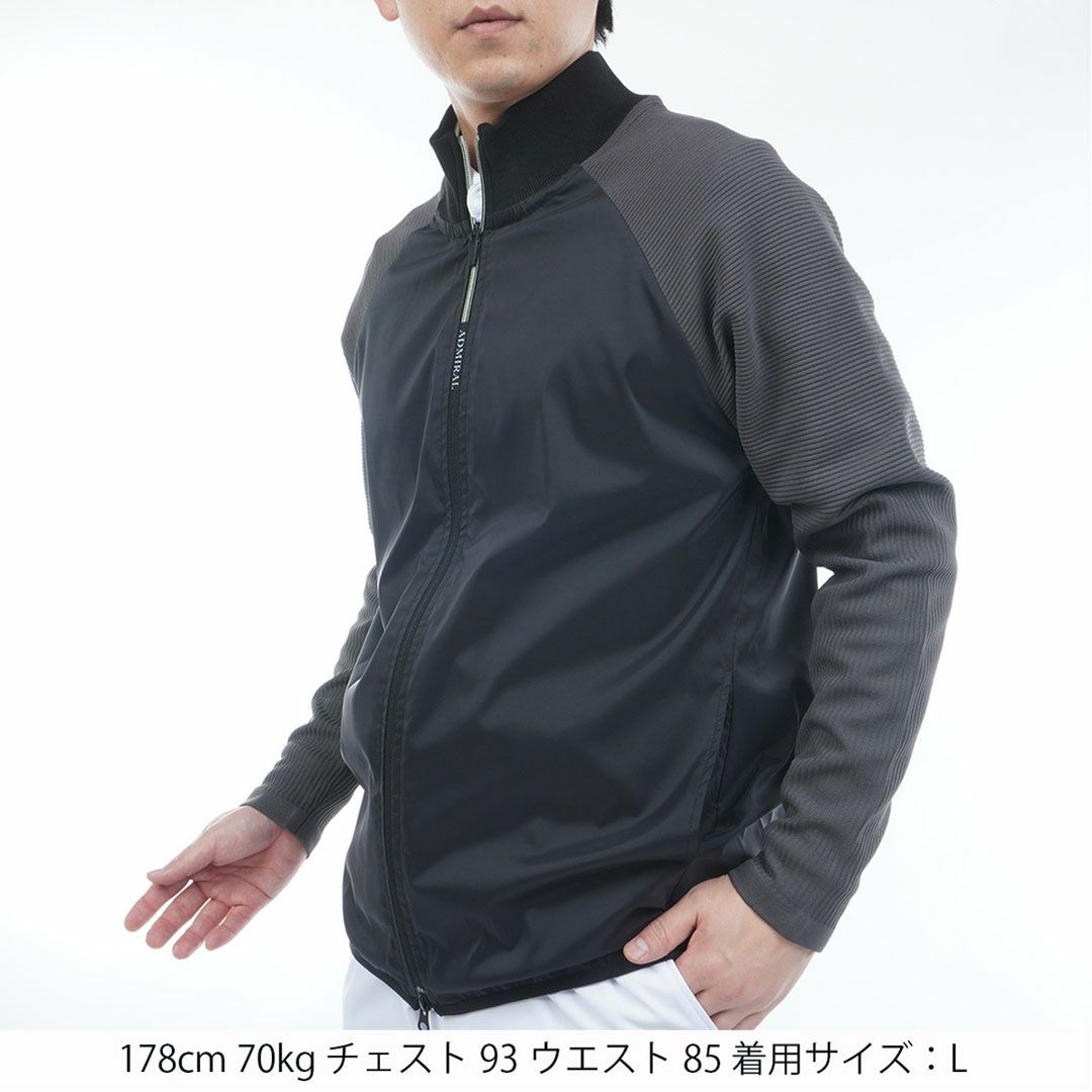 [アドミラル ゴルフ]メンズ ハイブリッド パフォーマンスジャケット　ブラック