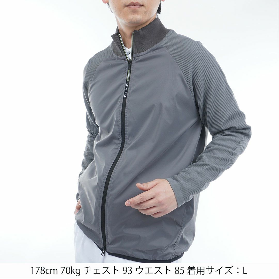 [アドミラル ゴルフ]メンズ ハイブリッド パフォーマンスジャケット　グレー