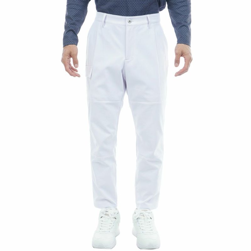 [アドミラル ゴルフ]メンズ サイドポケット付 ワイドテーパードパンツ　ホワイト