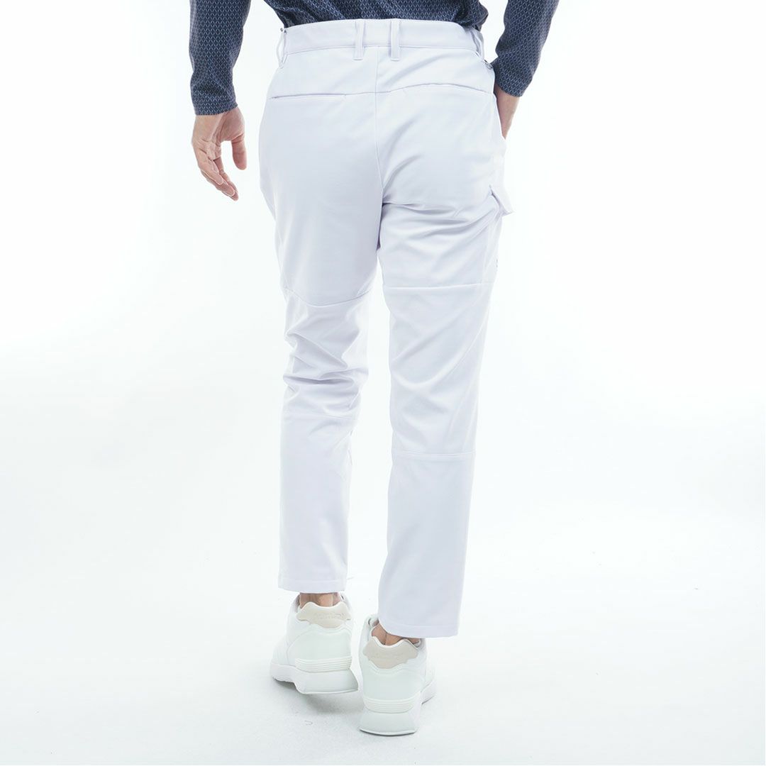 [アドミラル ゴルフ]メンズ サイドポケット付 ワイドテーパードパンツ　ホワイト