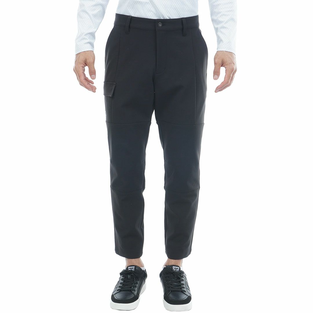 [アドミラル ゴルフ]メンズ サイドポケット付 ワイドテーパードパンツ　ブラック