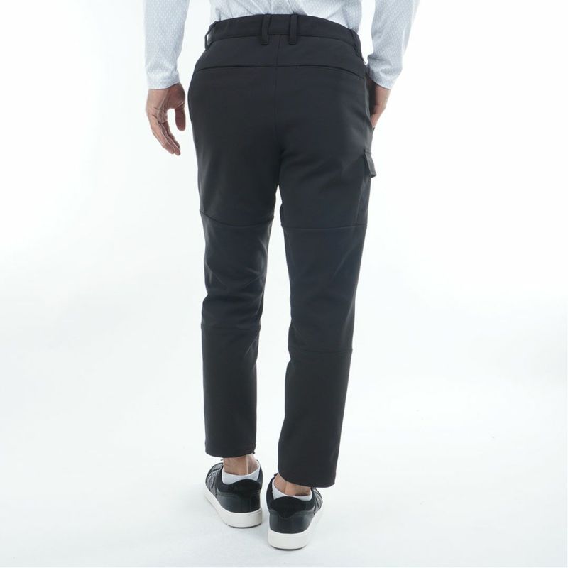 [アドミラル ゴルフ]メンズ サイドポケット付 ワイドテーパードパンツ　ブラック