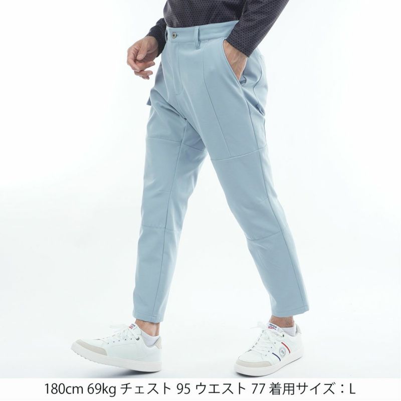 [アドミラル ゴルフ]メンズ サイドポケット付 ワイドテーパードパンツ　ブルーグレー