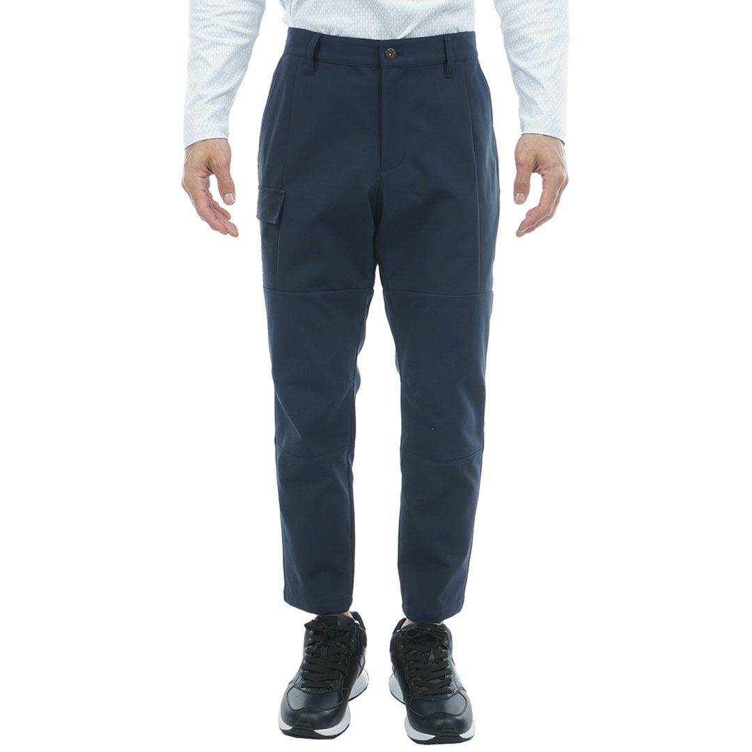 [アドミラル ゴルフ]メンズ サイドポケット付 ワイドテーパードパンツ　ネイビー