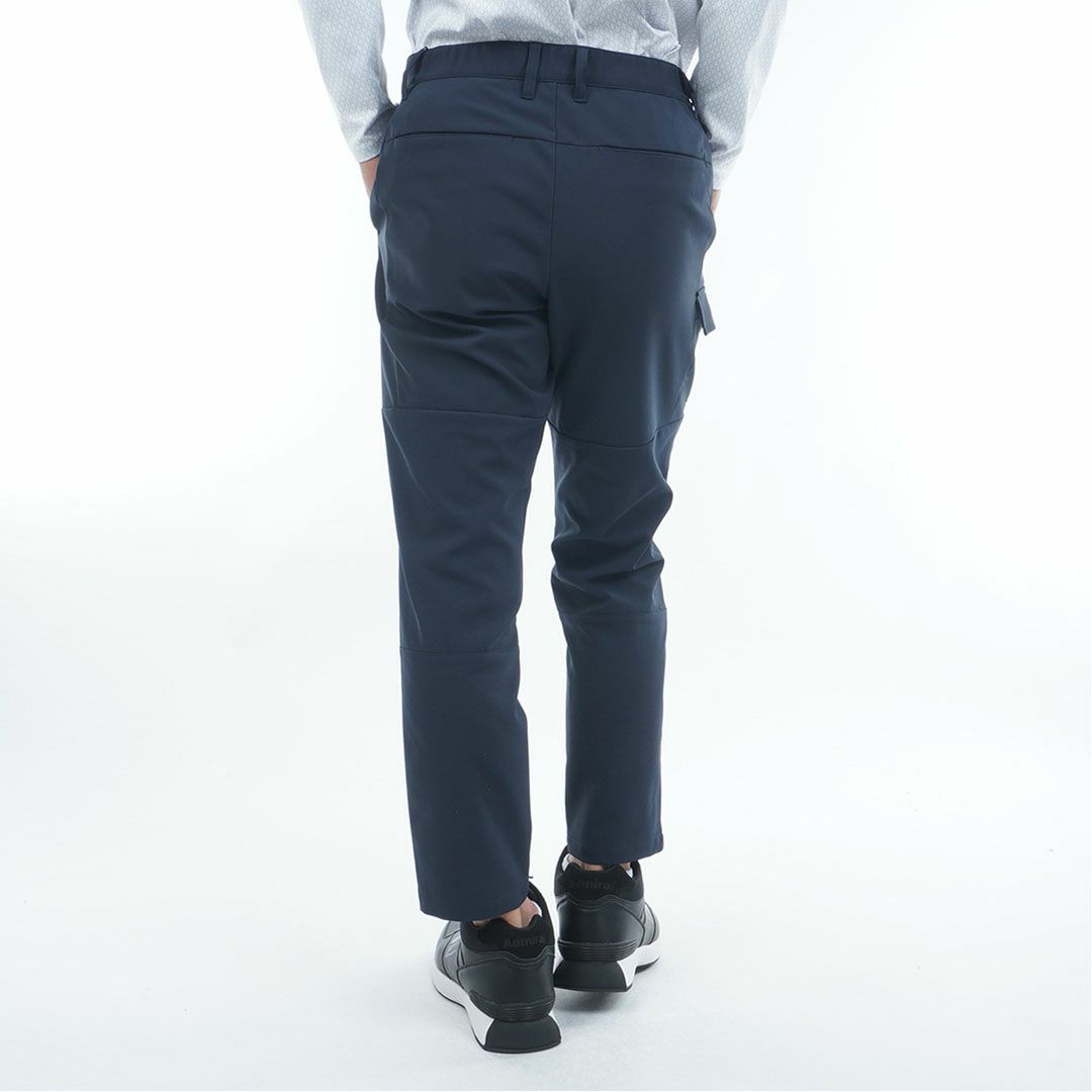 [アドミラル ゴルフ]メンズ サイドポケット付 ワイドテーパードパンツ　ネイビー