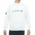 [アドミラル ゴルフ]メンズ カルイシ ハーフドットボタン スウェット　ホワイト