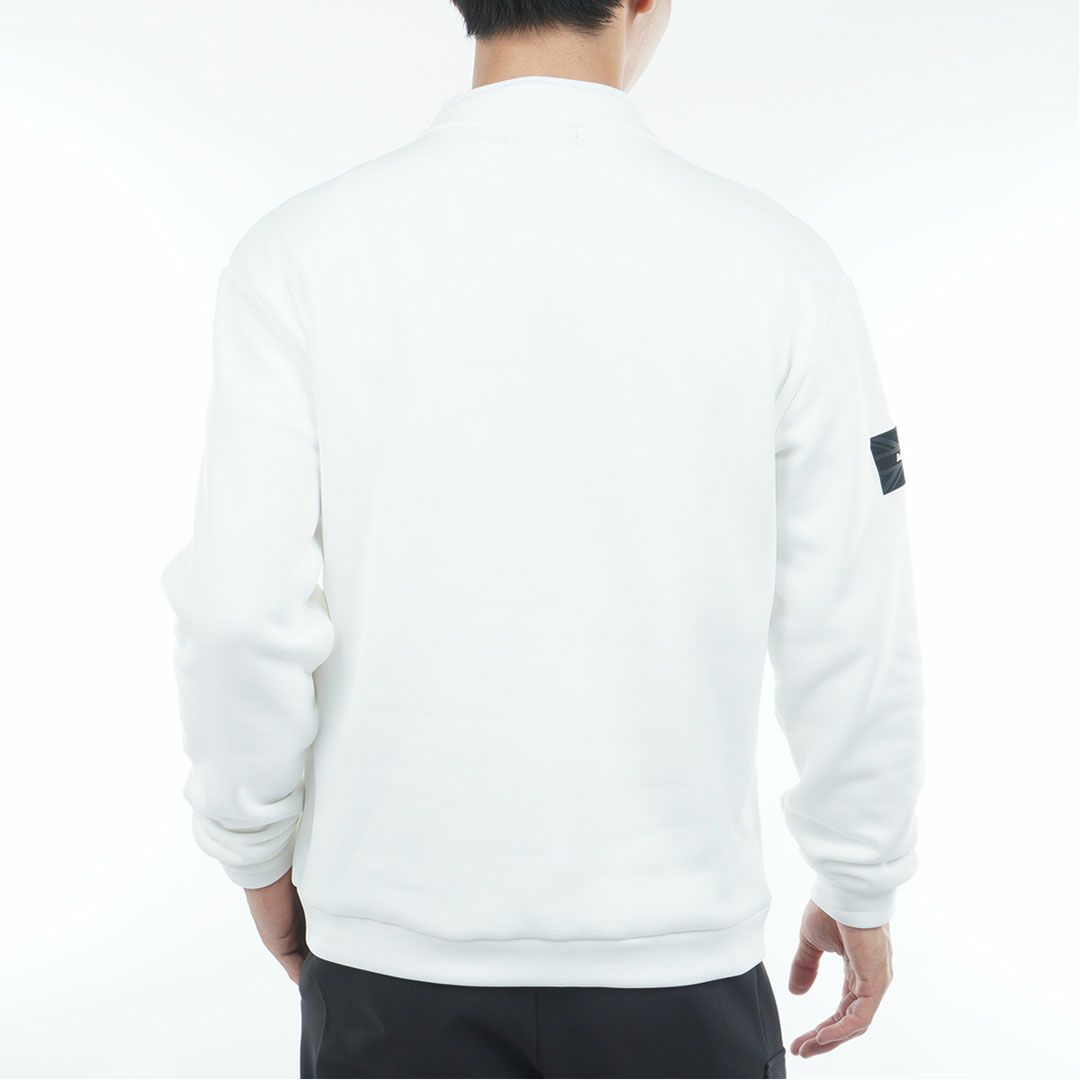 アドミラル ゴルフ Admiral GOLF メンズ メンズ カルイシ ハーフドットボタン スウェット ADMA571 詳細3