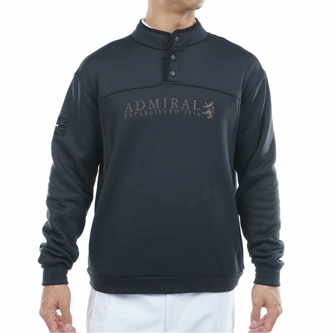 アドミラル ゴルフ Admiral GOLF メンズ メンズ カルイシ ハーフドットボタン スウェット ADMA571 詳細4