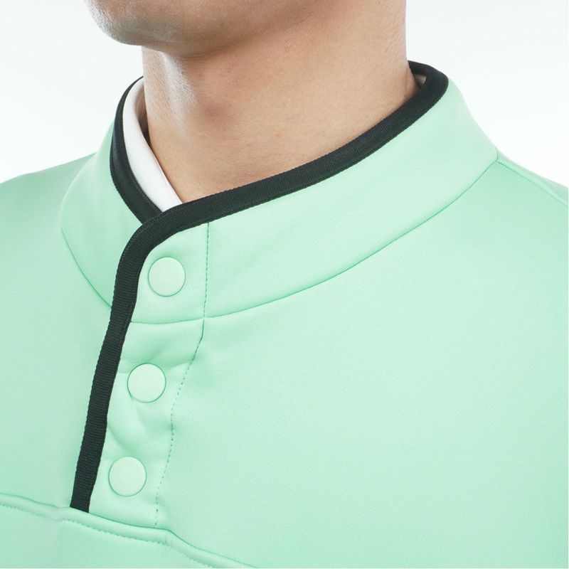 アドミラル ゴルフ Admiral GOLF メンズ メンズ カルイシ ハーフドットボタン スウェット ADMA571 詳細17