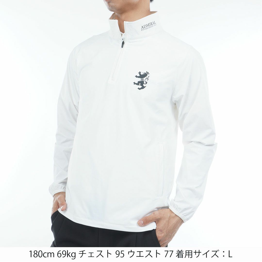 アドミラル ゴルフ Admiral GOLF メンズ メンズ ハーフジップ スニードジャケット ADMA572 詳細2