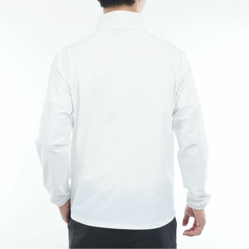 [アドミラル ゴルフ]メンズ ハーフジップ スニードジャケット　ホワイト