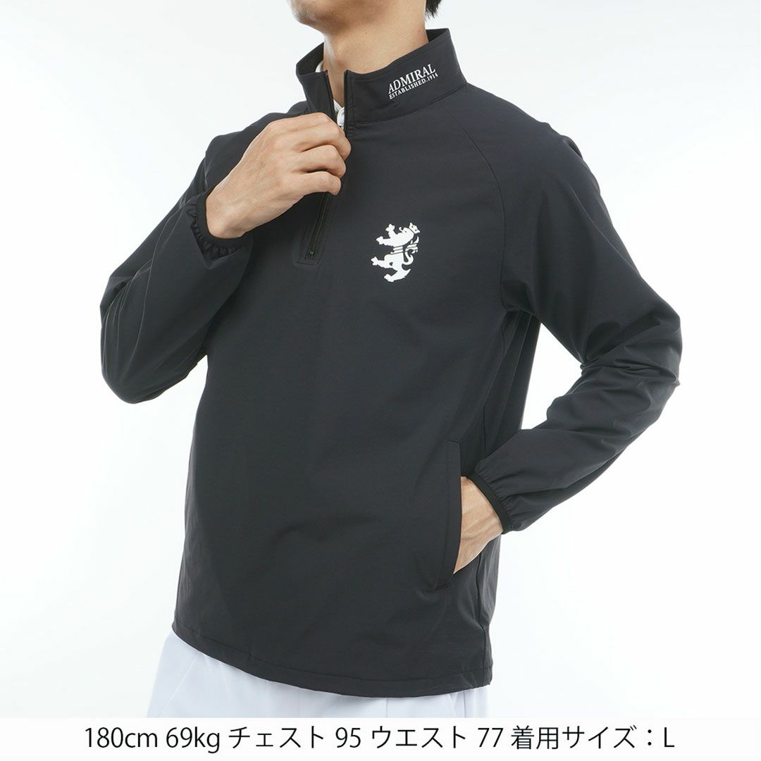 アドミラル ゴルフ Admiral GOLF メンズ メンズ ハーフジップ スニードジャケット ADMA572 詳細5
