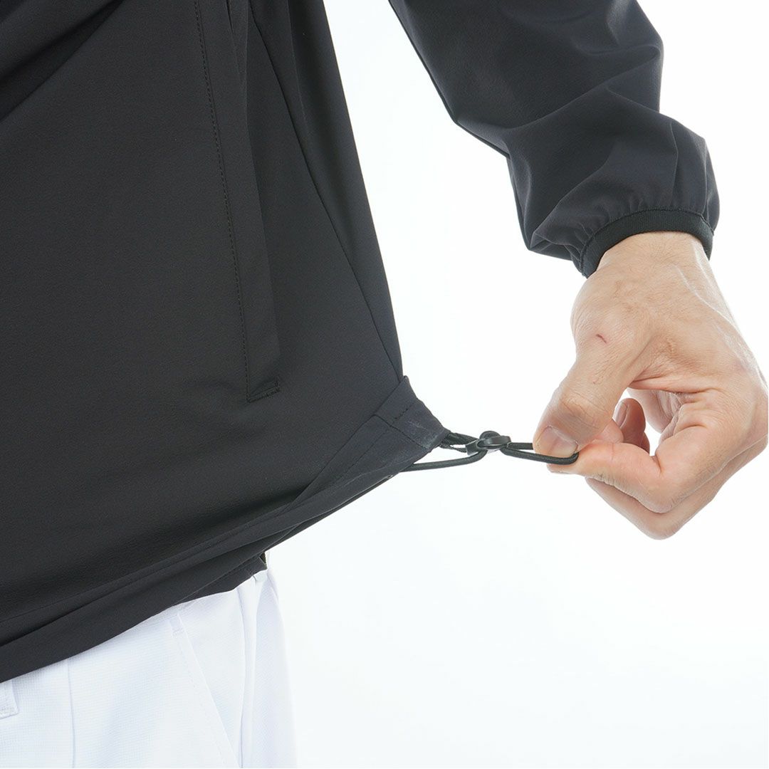 [アドミラル ゴルフ]メンズ ハーフジップ スニードジャケット　ブラック