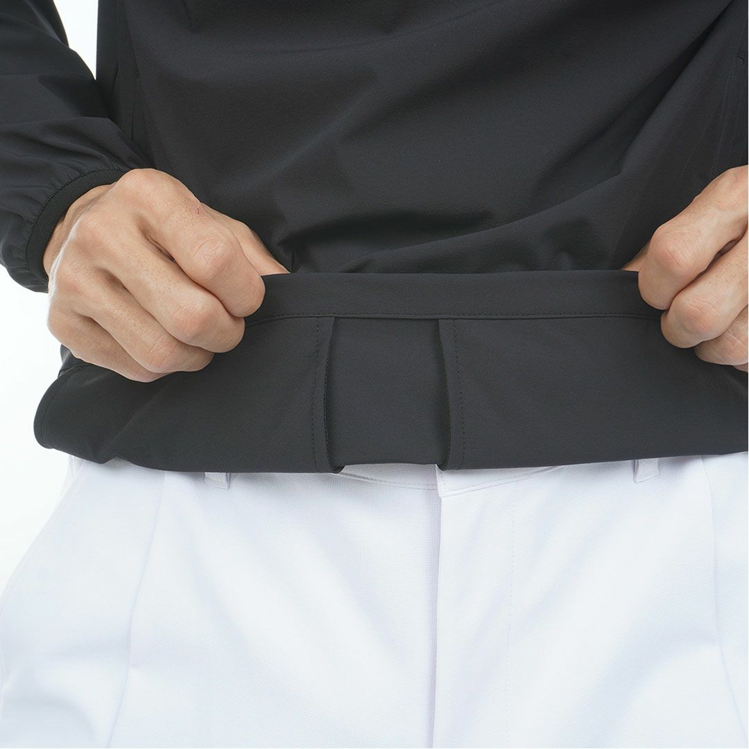 [アドミラル ゴルフ]メンズ ハーフジップ スニードジャケット　ブラック