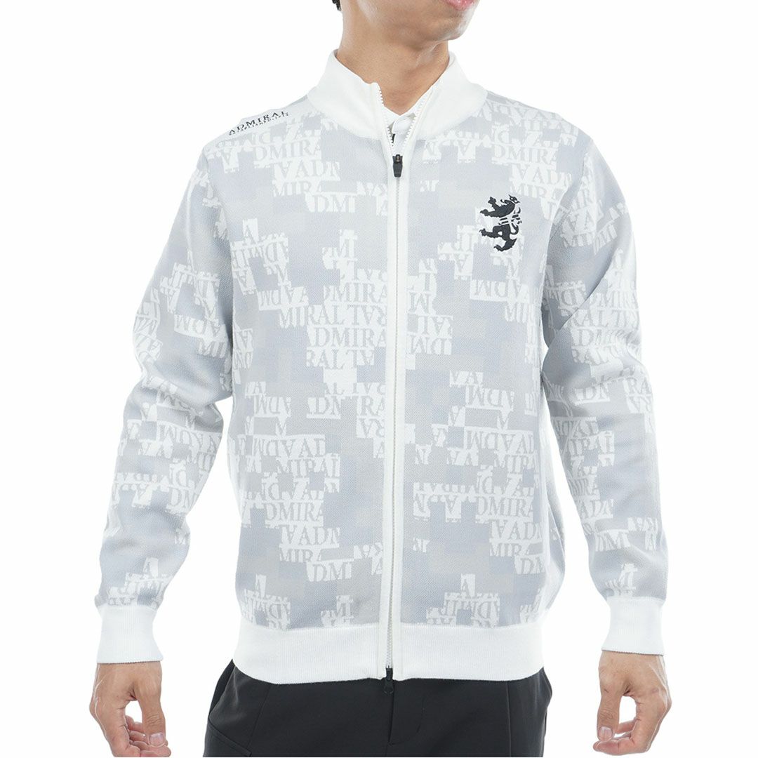 アドミラル ゴルフ Admiral GOLF メンズ メンズ モザイクカモフラージュ フルジップセーター ADMA573 詳細1
