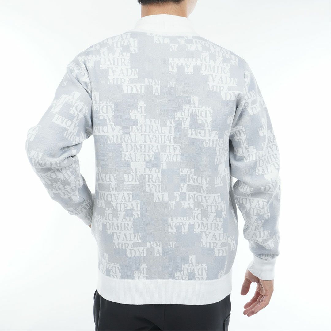 アドミラル ゴルフ Admiral GOLF メンズ メンズ モザイクカモフラージュ フルジップセーター ADMA573 詳細3