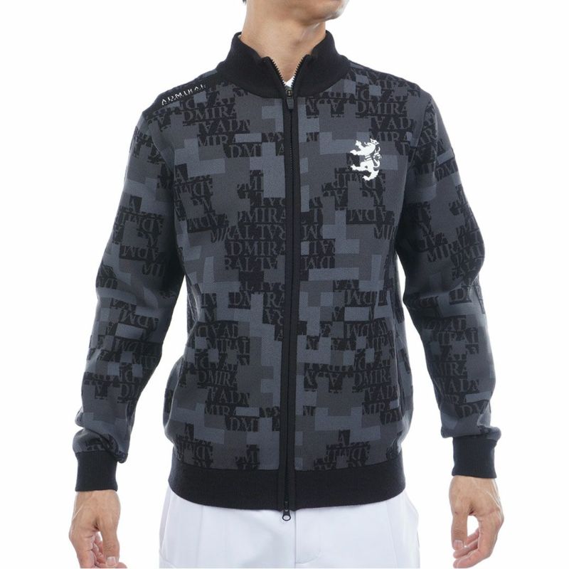 アドミラル ゴルフ Admiral GOLF メンズ メンズ モザイクカモフラージュ フルジップセーター ADMA573 詳細4